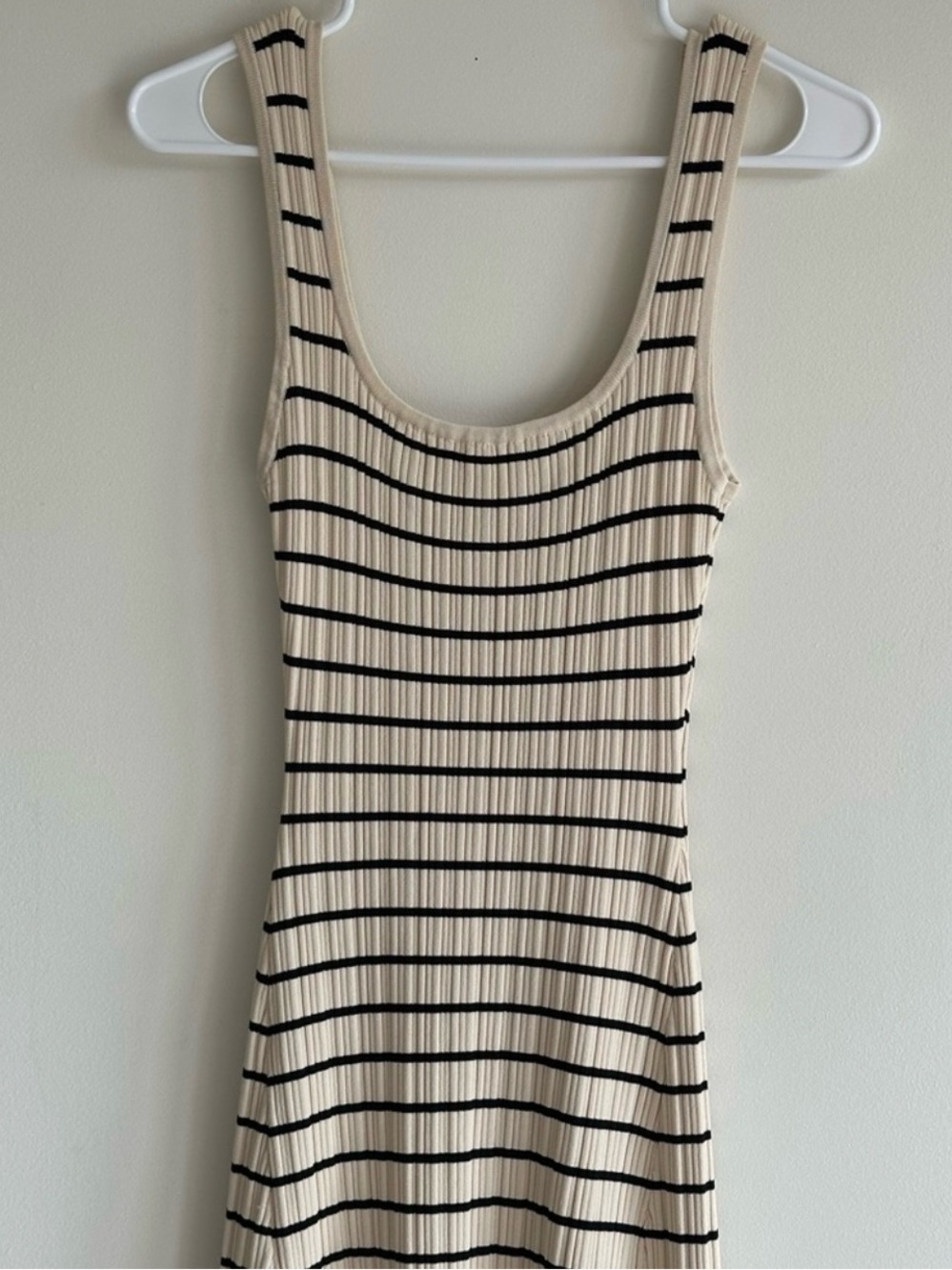 DISSH Billie Butter Stripe Ribbed Knit Maxi Dress Size L - Picture 8 of 16